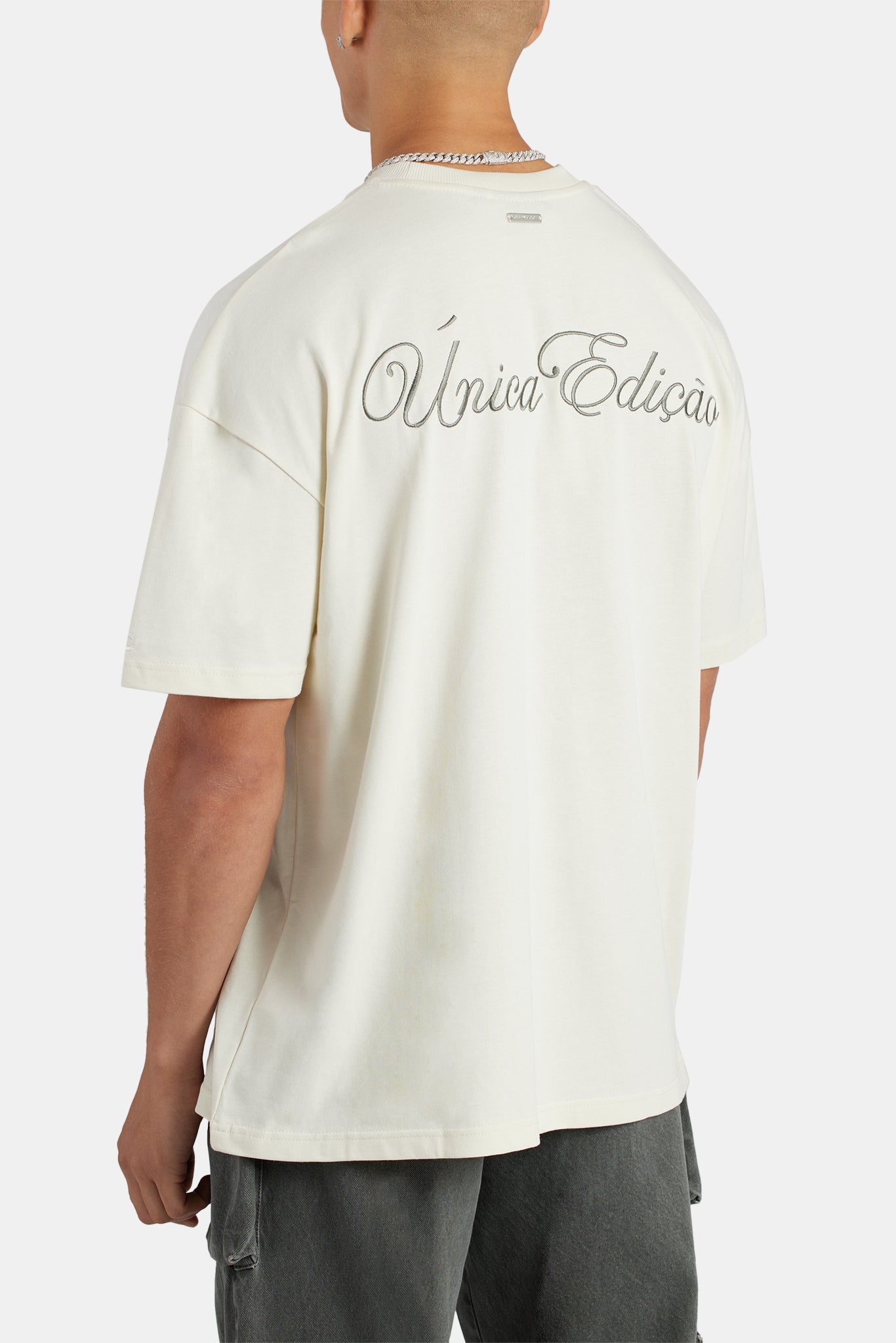 Oversized Favela Graphic T-Shirt - Ecru